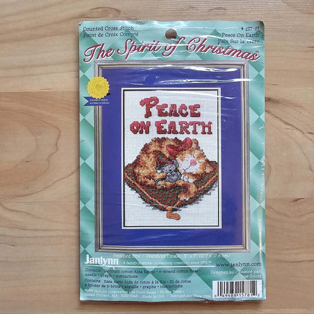 Janlynn Cross Stitch Kit "Peace on Earth"